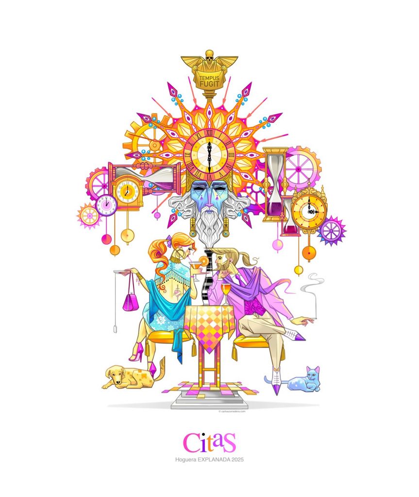 Boceto Hoguera Explanada 2025