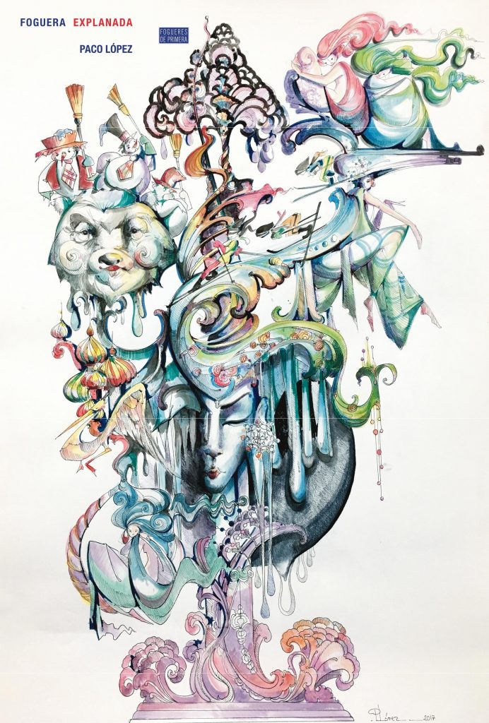 Boceto Monumento Hoguera Explanada 2018