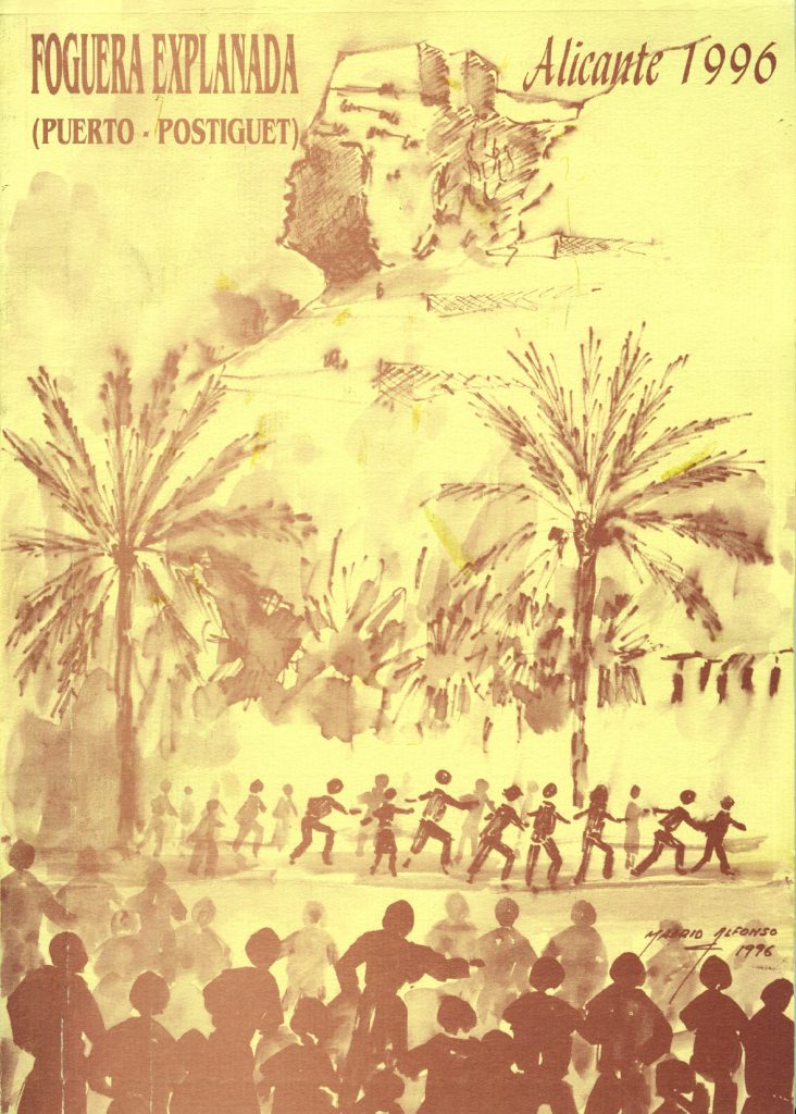 Portada Llibret 1996 hoguera explanada 
