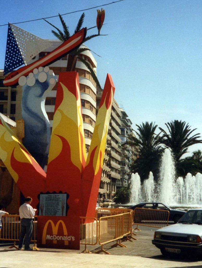 Hoguera explanada 1987