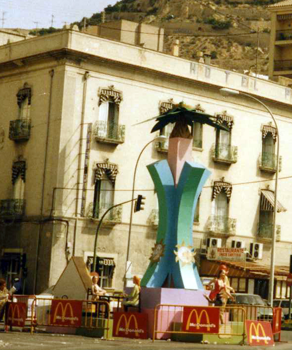 Hoguera explanada 1990