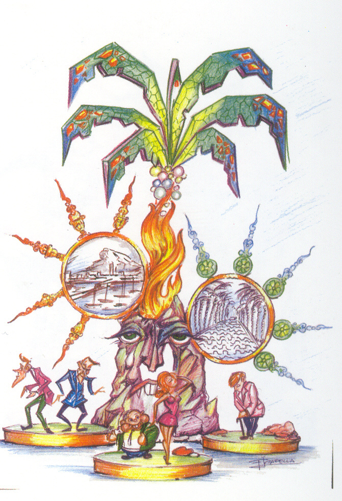 Boceto Hoguera explanada 2002