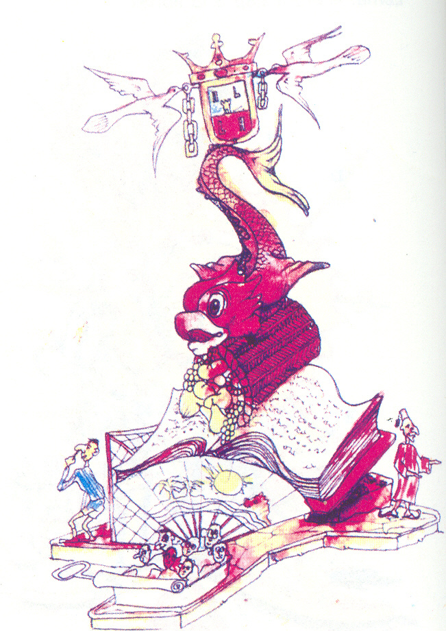 Boceto Hoguera explanada 1991