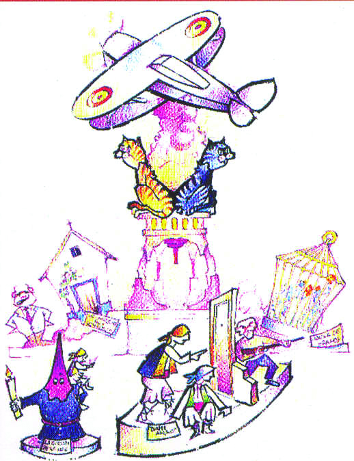 Boceto Hoguera explanada 1996