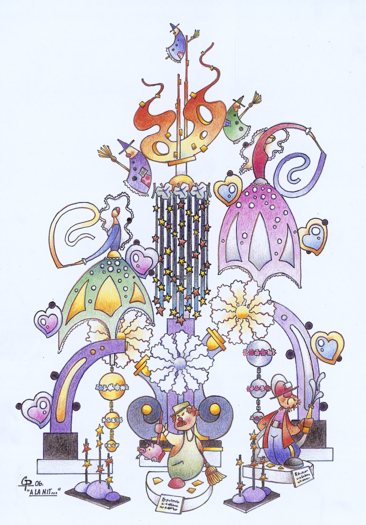 Boceto Hoguera explanada 2006