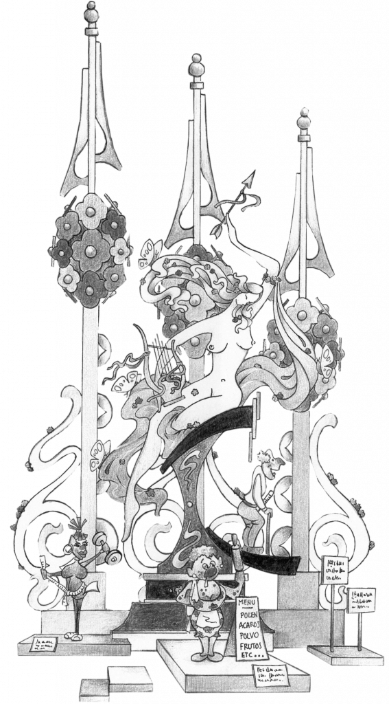 Boceto Hoguera explanada 2005