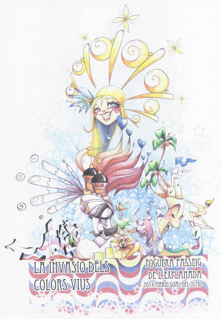 Boceto Hoguera explanada 2014