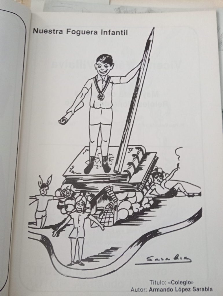 Hoguera Explanada infantil 1983