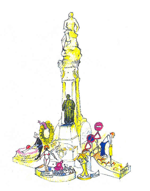 Boceto Hoguera Explanada 1995